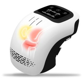 Intelligent Knee Massager Electric Knee Physiotherapy (Option: White-USB)