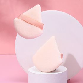 Puff Suede Dry Powder Puff Fan Loose Powder Puff Makeup Sponge (Option: Opp15-Skin color)